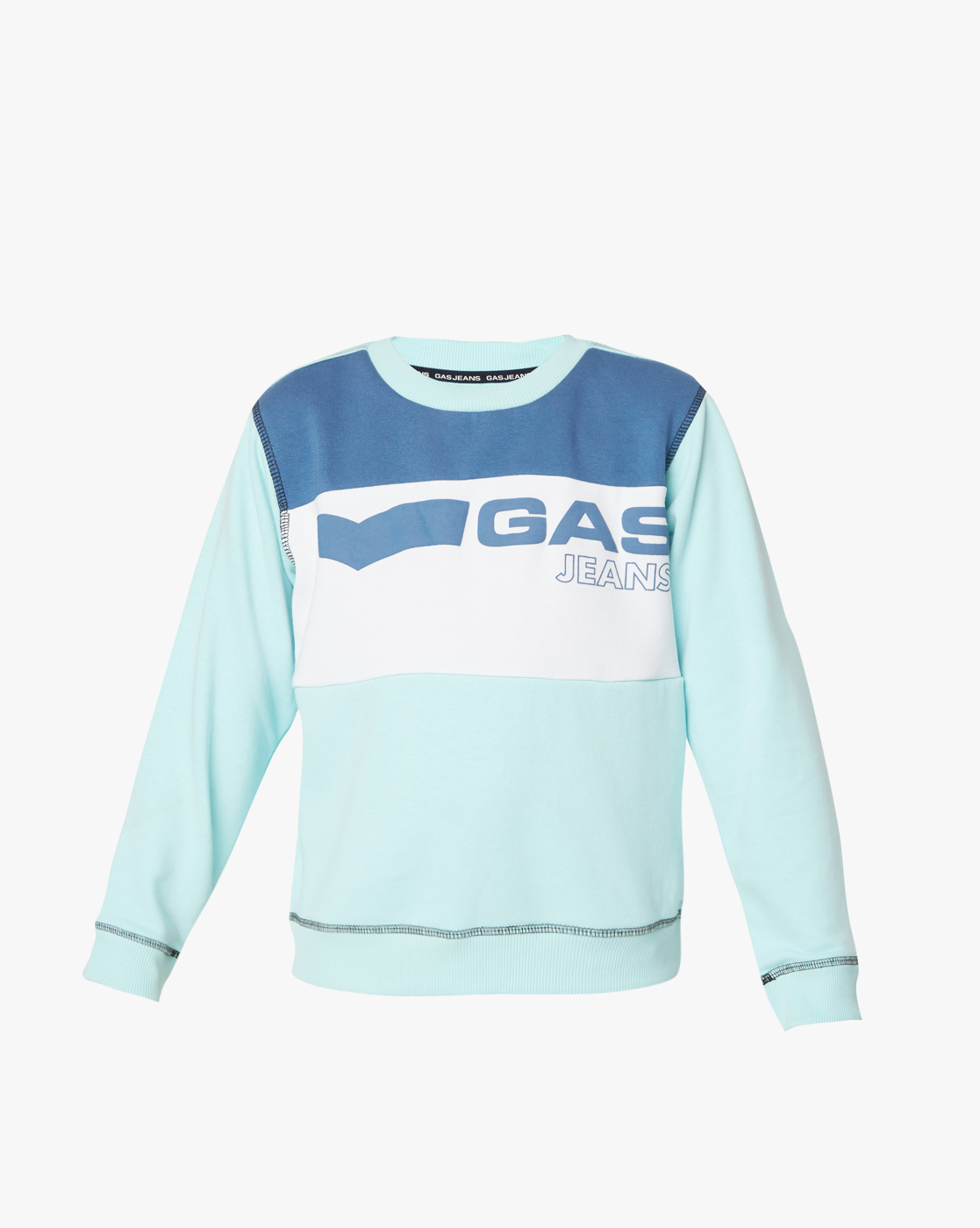 Gas Kids Boys Blue Printed Sweatshirt